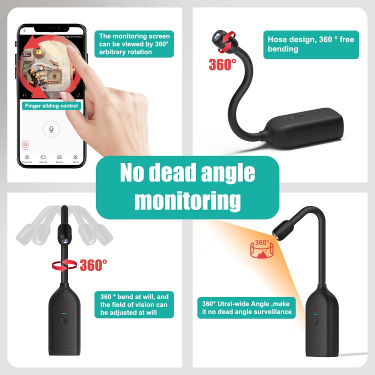 QJ700 1080P HD WiFi Panoramic 360-degree Snake Tube Camera, Support Motion Detection QJ700 1080P HD WiFi Panoramic 360-degree Snake Tube Camera, Support Motion Detection
